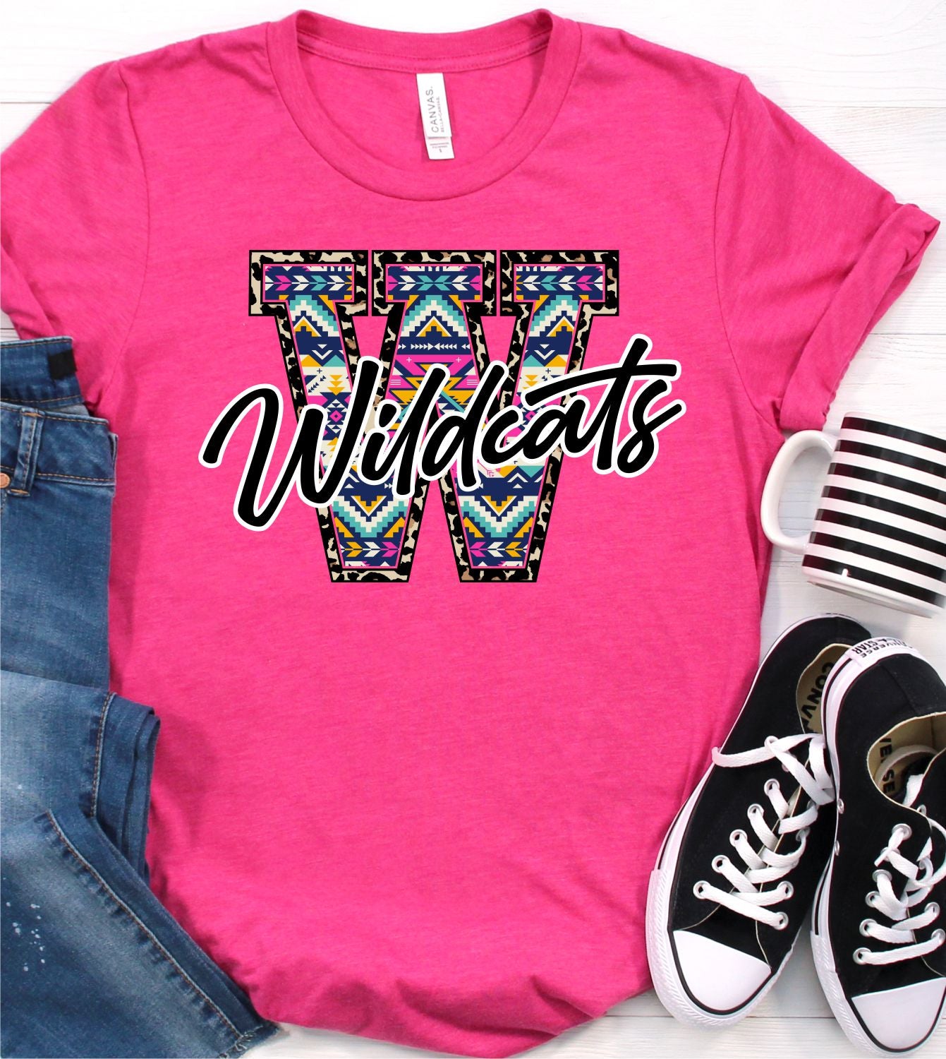 Wildcats Aztec Letter DTF Transfer