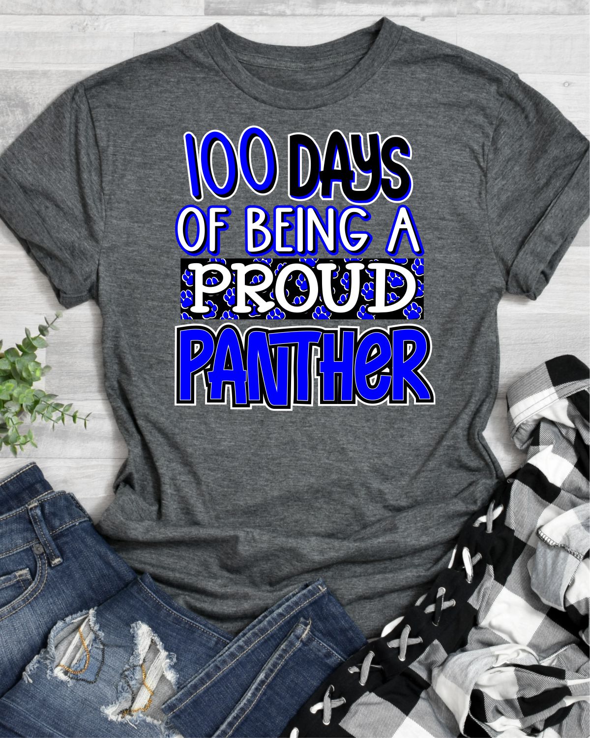 100 Days of being a Proud Panther Transfer - Rustic Grace Heat Transfer Company