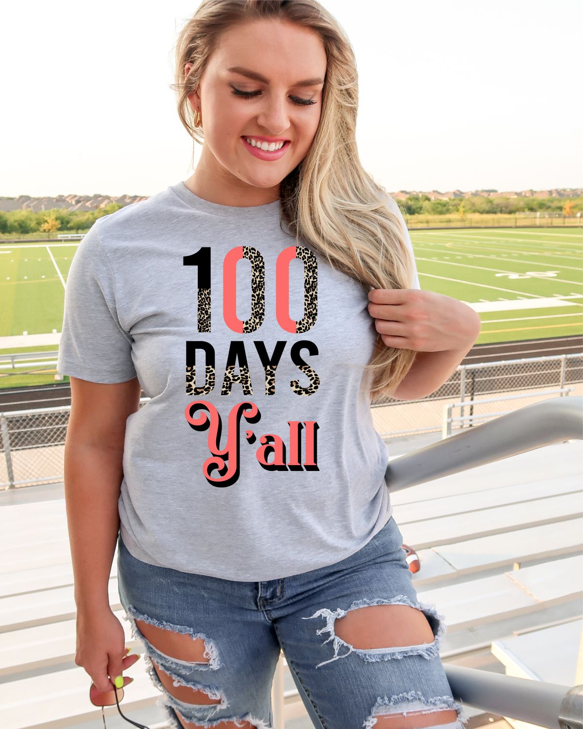 100 Days Y'all Transfer - Rustic Grace Heat Transfer Company