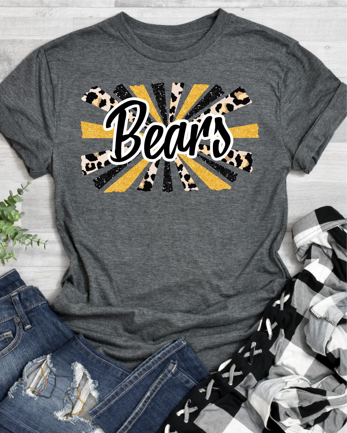 Bears Starburst Transfer - Rustic Grace Heat Transfer Company