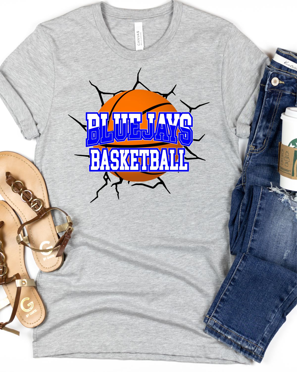 bluejays basketball_dtf transfer_tshirt transfers_heat transfer ready to press_rustic grace