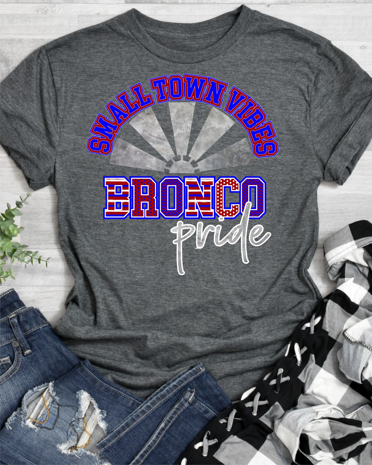 Bronco Pride Windmill Transfer - Rustic Grace Heat Transfer Company