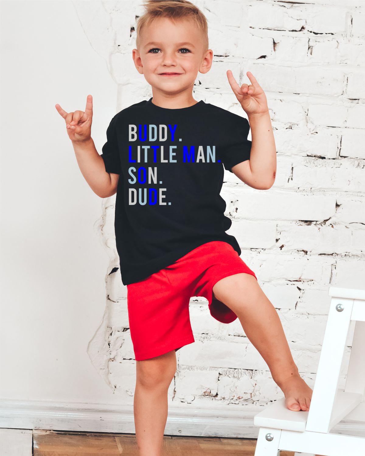 Buddy. Little Man. Son. Dude. Transfer - Rustic Grace Heat Transfer Company