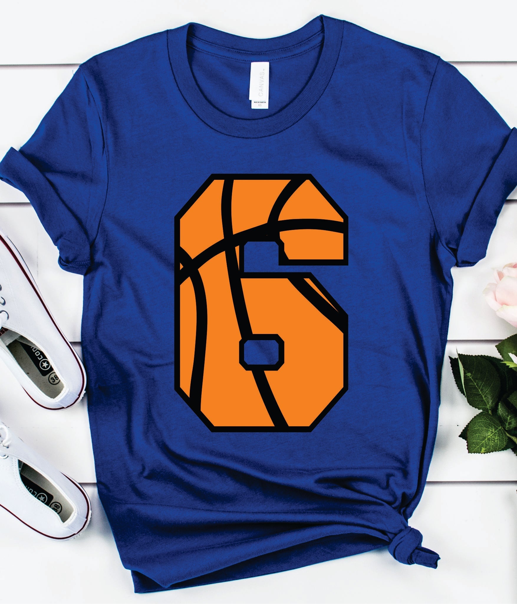 Custom Basketball Athletic Number - Rustic Grace Heat Transfer Company