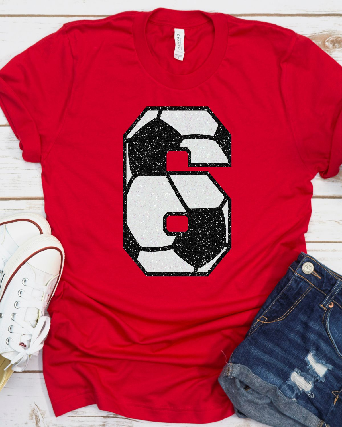 Custom Soccer Athletic Number - Rustic Grace Heat Transfer Company