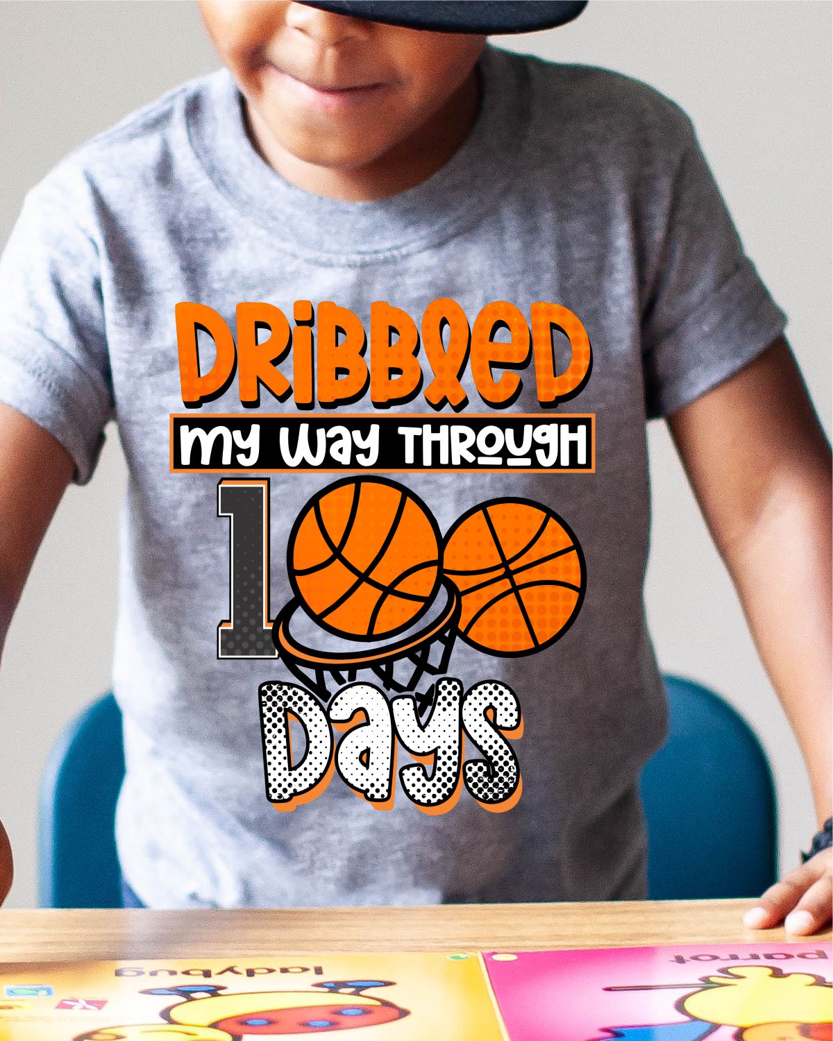 Dribbled my way through 100 Days Transfer - Rustic Grace Heat Transfer Company