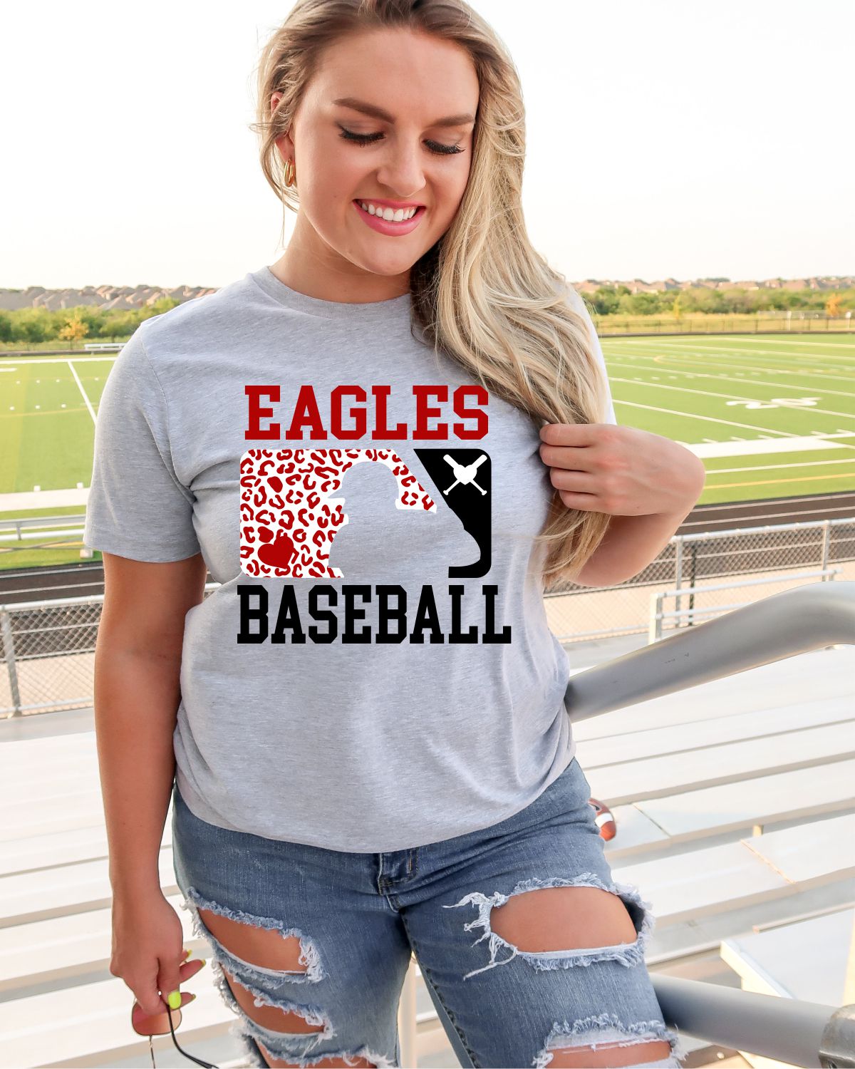 Eagles Leopard Baseball Man Transfer - Rustic Grace Heat Transfer Company