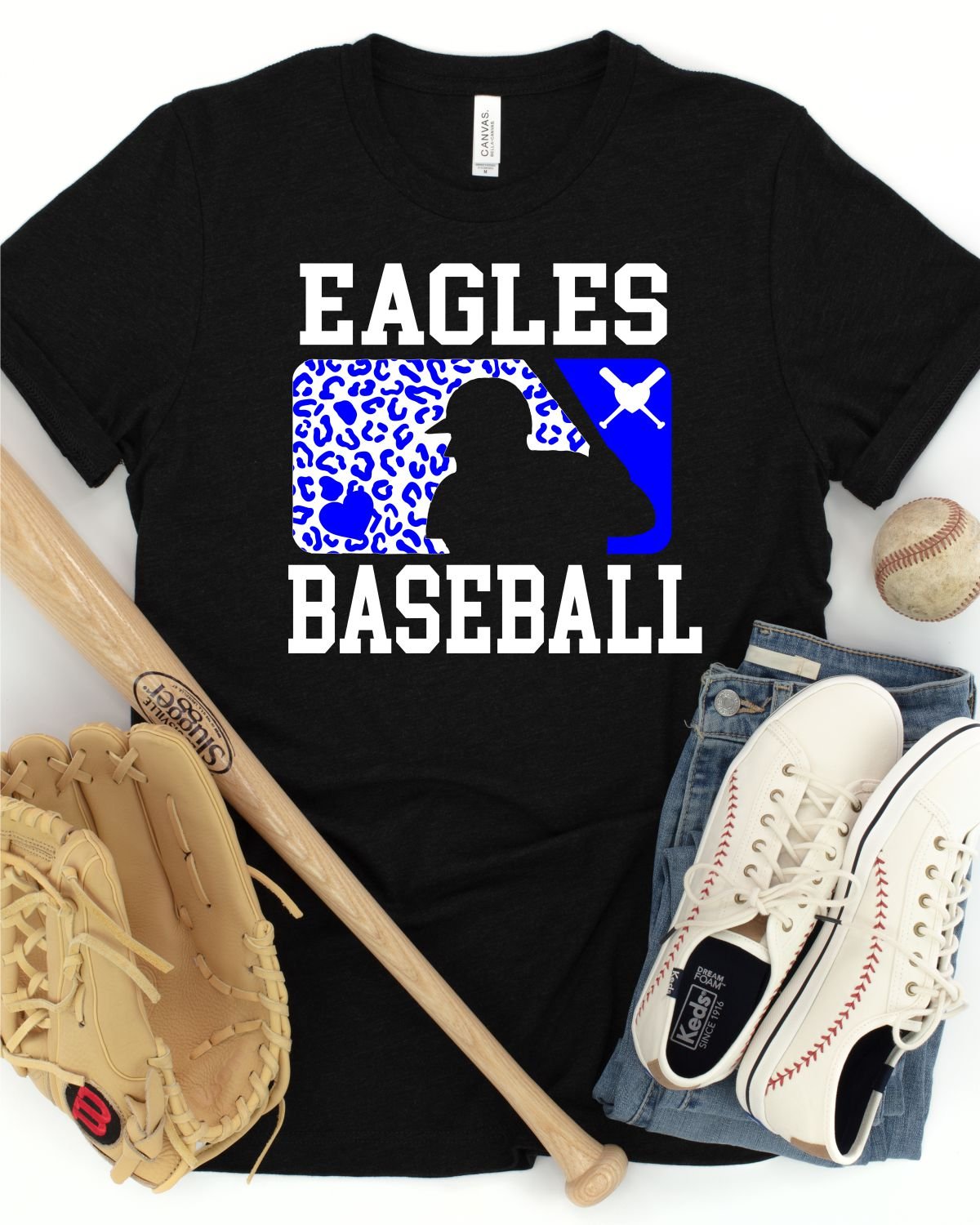 Eagles Leopard Baseball Man Transfer - Rustic Grace Heat Transfer Company