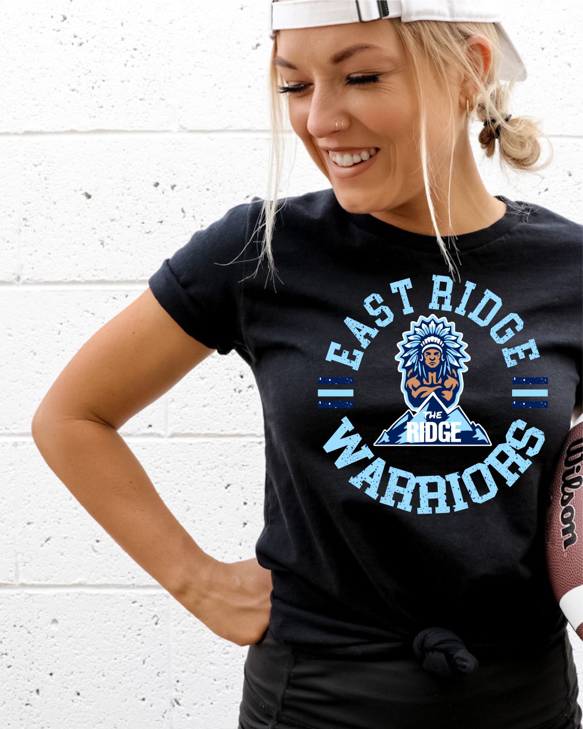 East Ridge Warriors Circle with Logo Transfer - Rustic Grace Heat Transfer Company