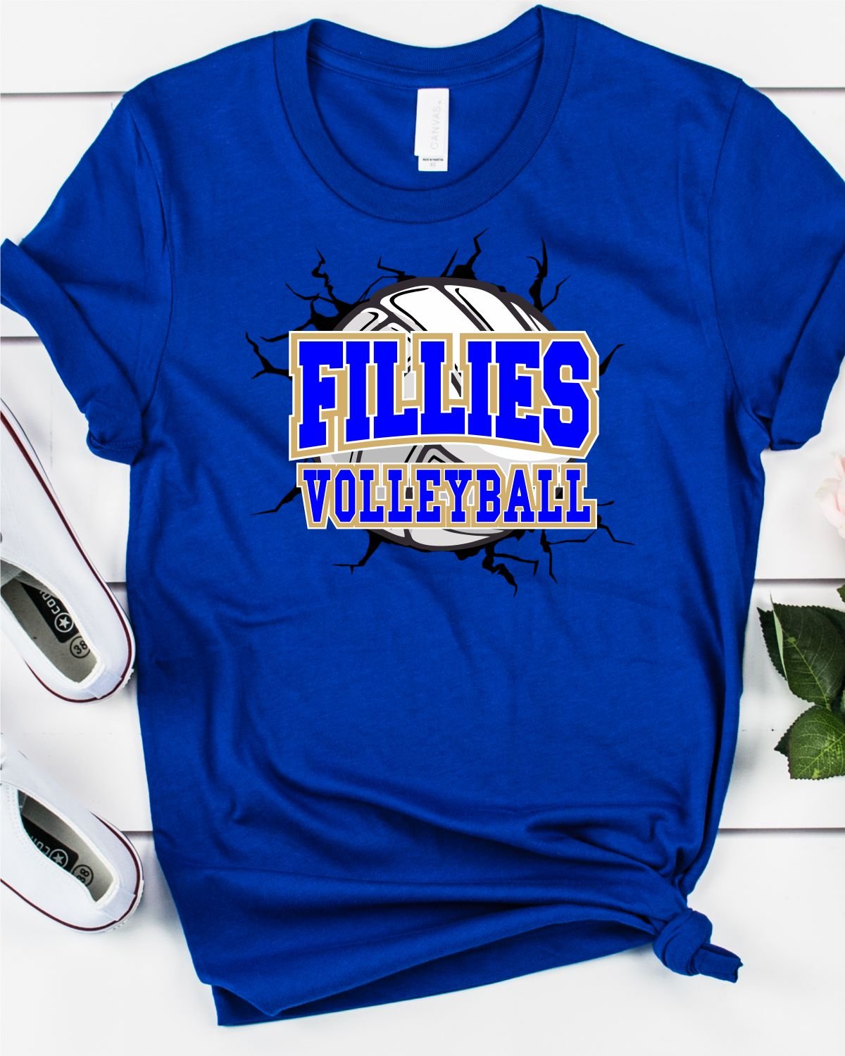 Fillies Volleyball Break Through Transfer - Rustic Grace Heat Transfer Company