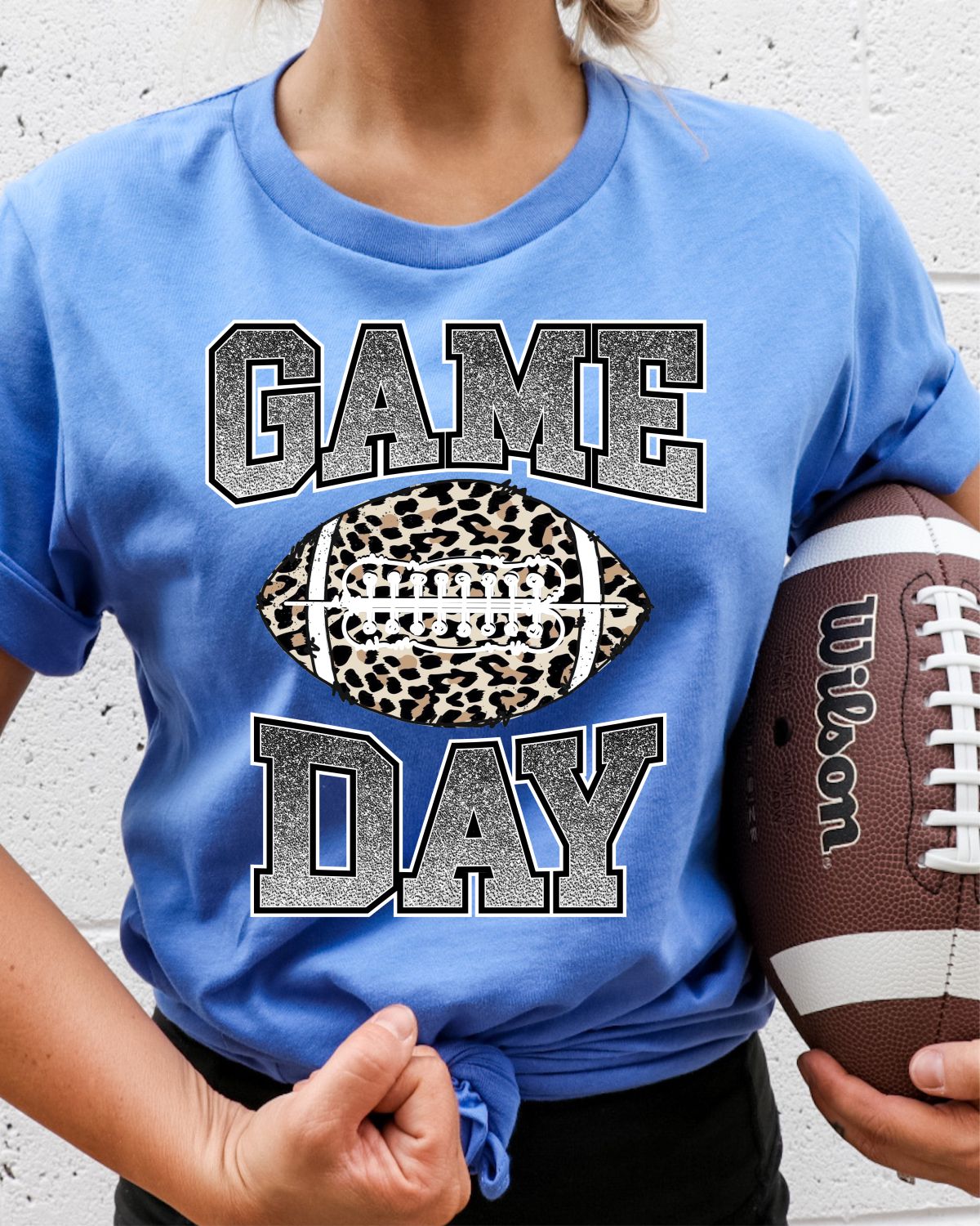 Game Day Football Leopard Transfer - Rustic Grace Heat Transfer Company