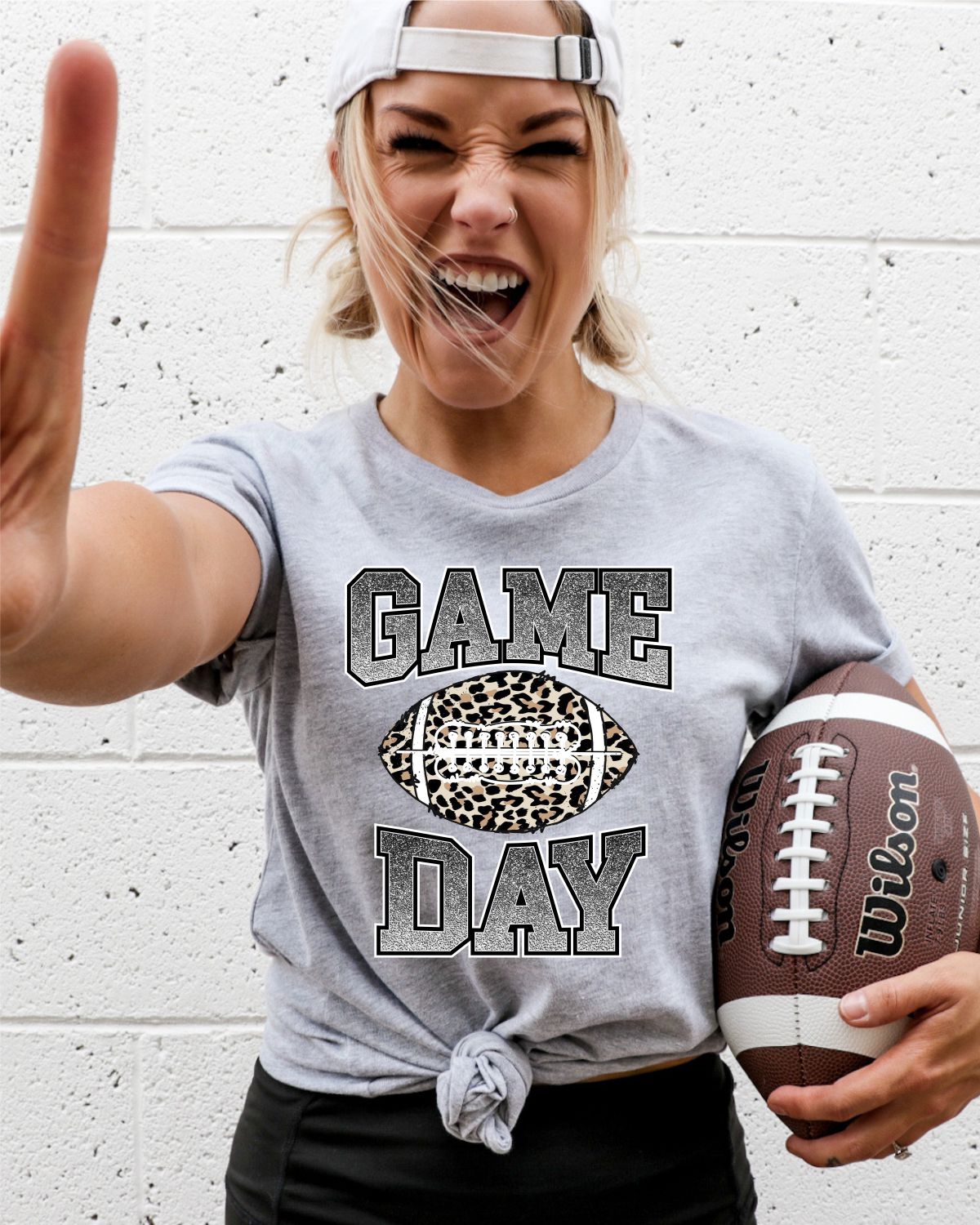 Game Day Football Leopard Transfer - Rustic Grace Heat Transfer Company