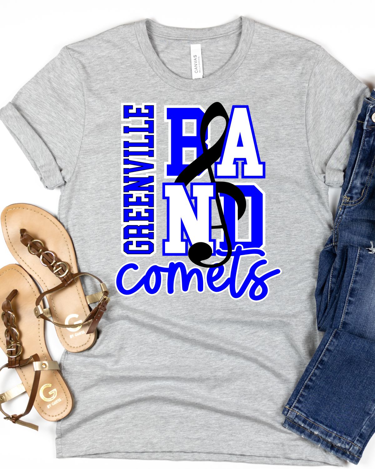 Greenville Comets Band Transfer - Rustic Grace Heat Transfer Company