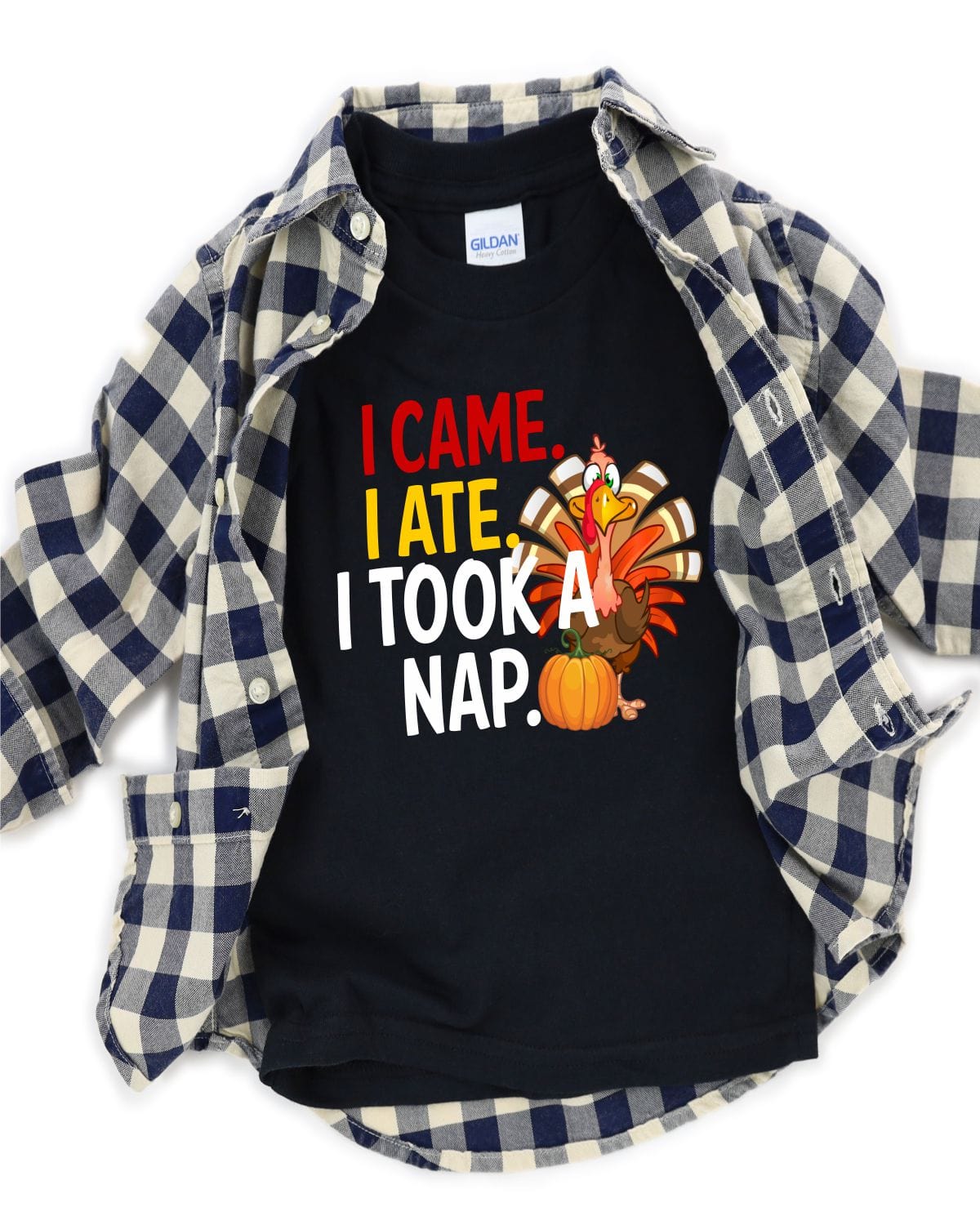 I Came I Ate I Took a Nap Turkey Transfer - Rustic Grace Heat Transfer Company