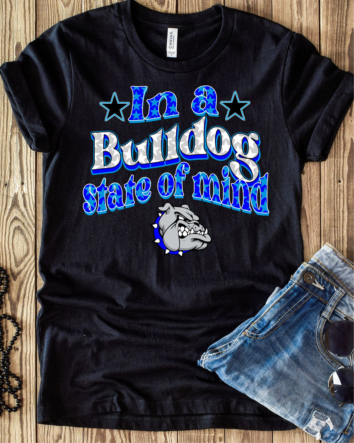 In a Bulldog State of Mind Transfer - Rustic Grace Heat Transfer Company