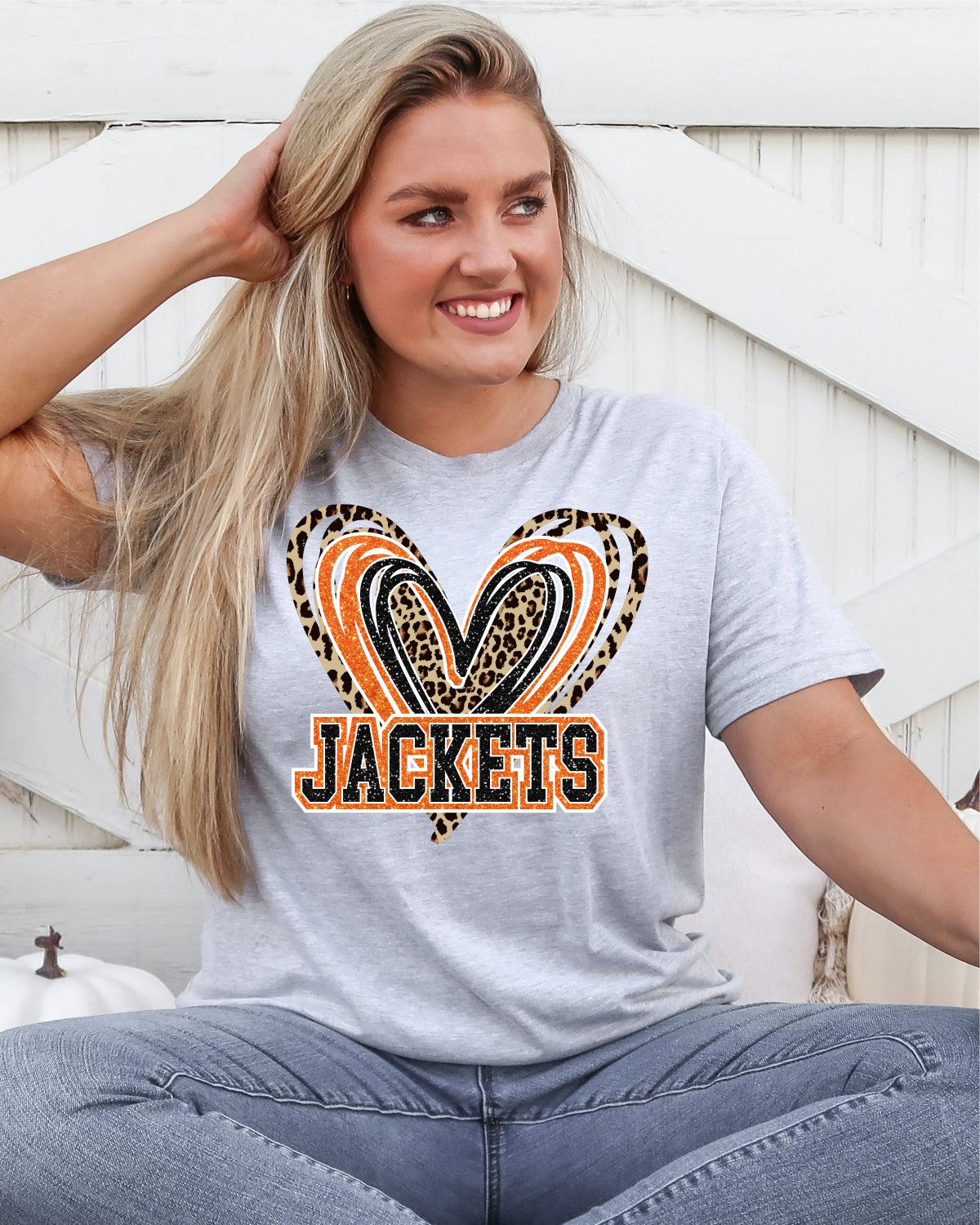 Jackets Triple Heart Transfer - Rustic Grace Heat Transfer Company