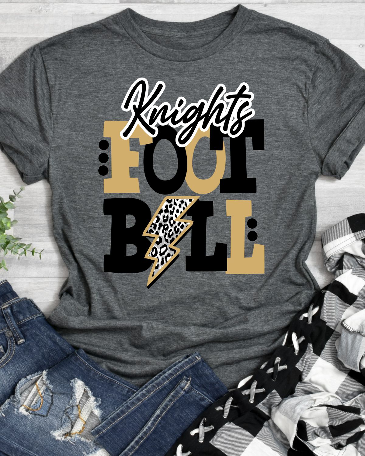 Knights Football Transfer - Rustic Grace Heat Transfer Company