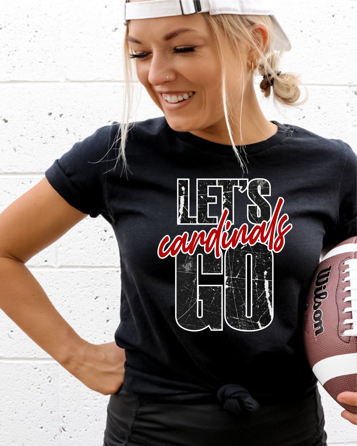 Let's Go Cardinals Transfer - Rustic Grace Heat Transfer Company