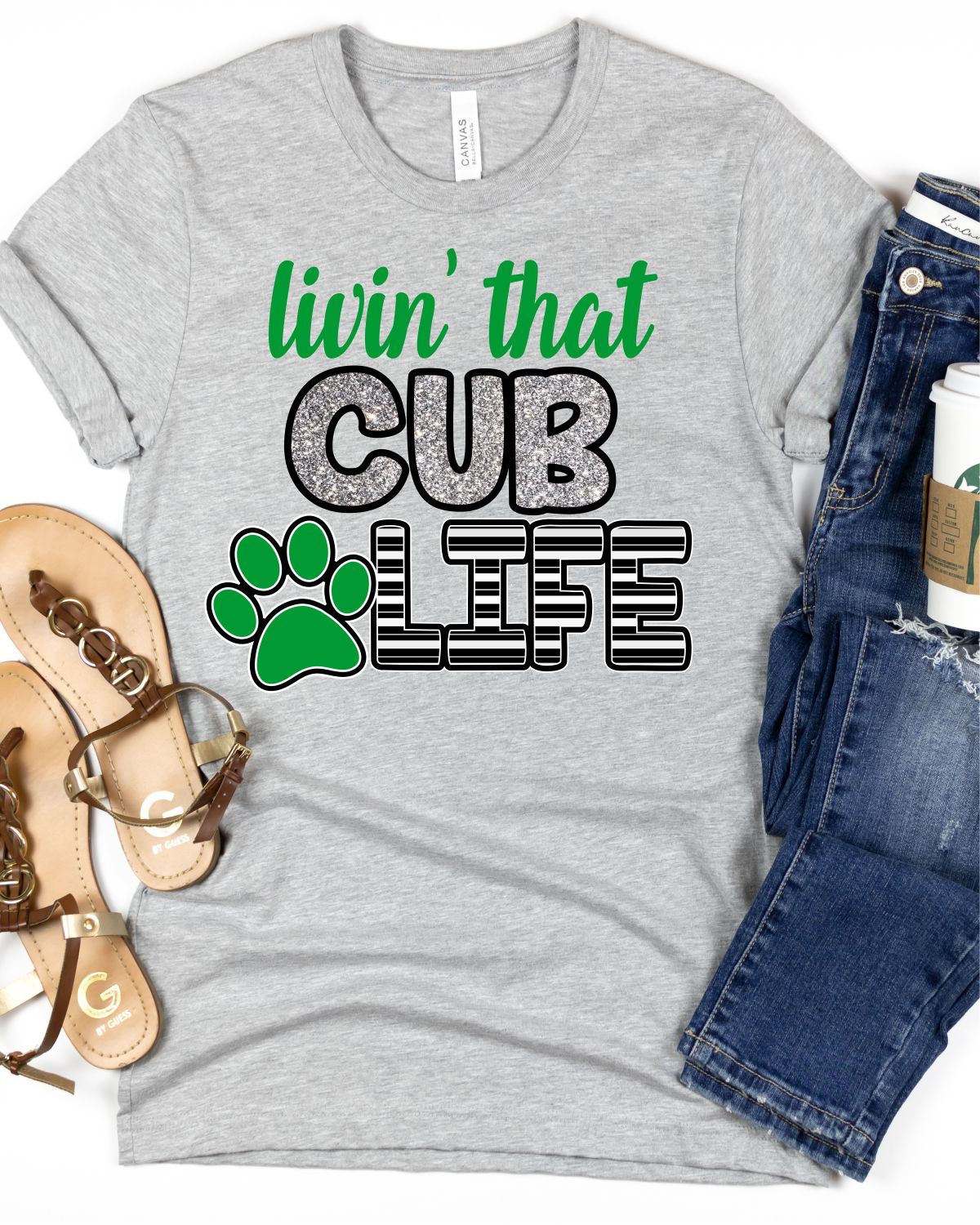 Livin' that Cub Life Transfer - Rustic Grace Heat Transfer Company