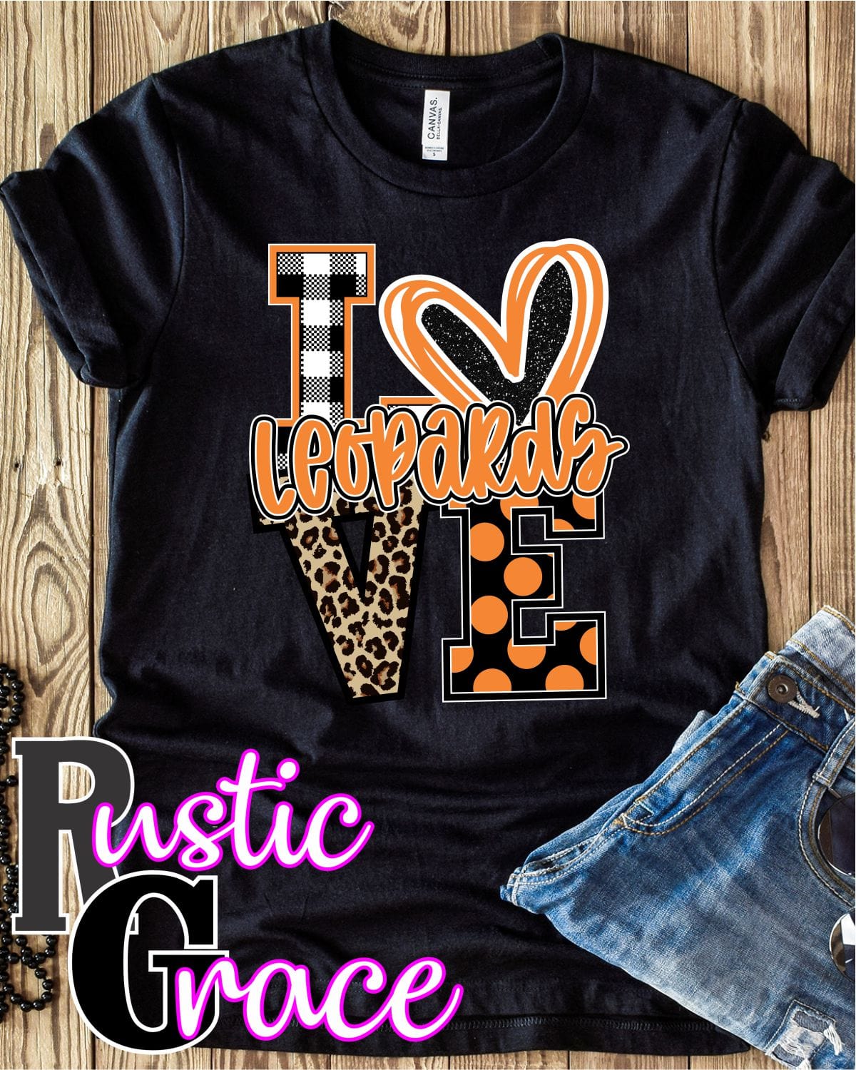 Love Leopards Transfer - Rustic Grace Heat Transfer Company