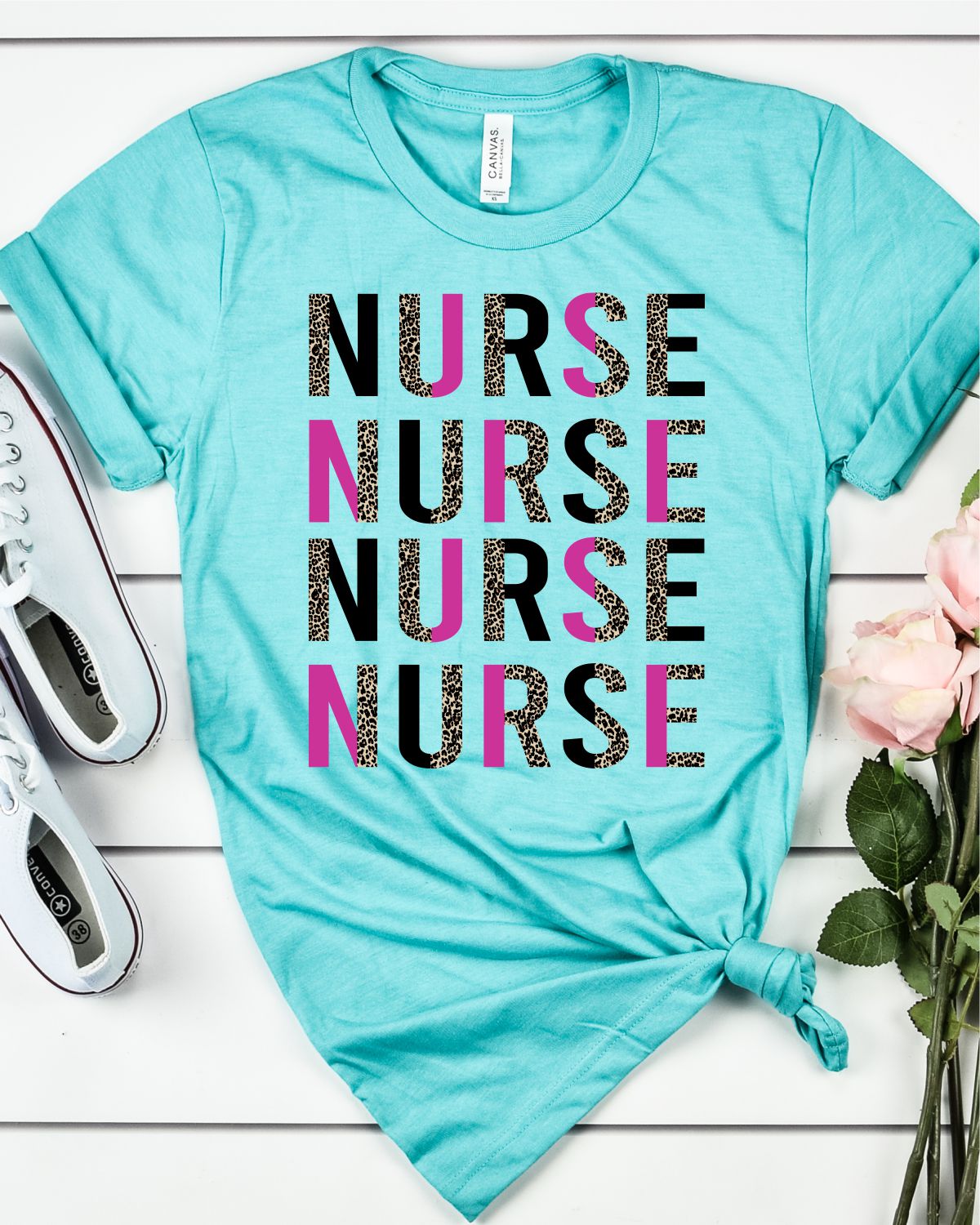 Nurse Split Lettering Transfer - Rustic Grace Heat Transfer Company