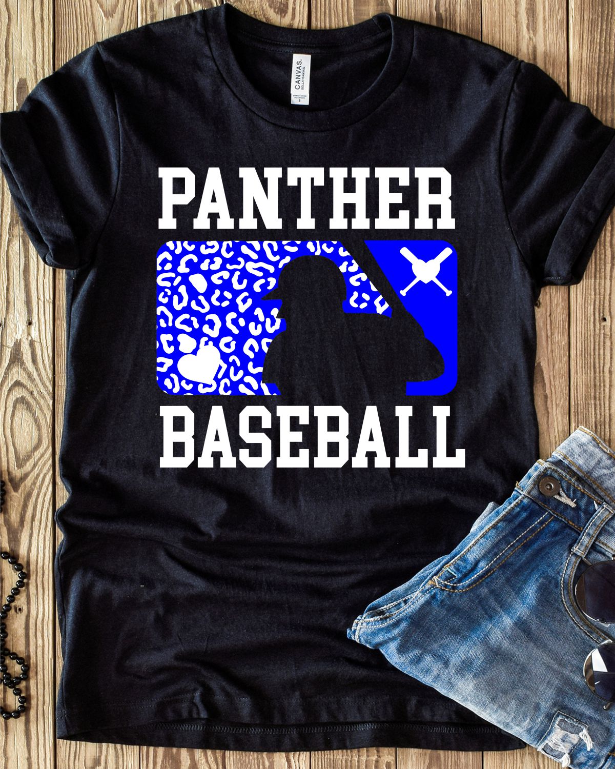 Panther Leopard Baseball Man DTF  Transfer