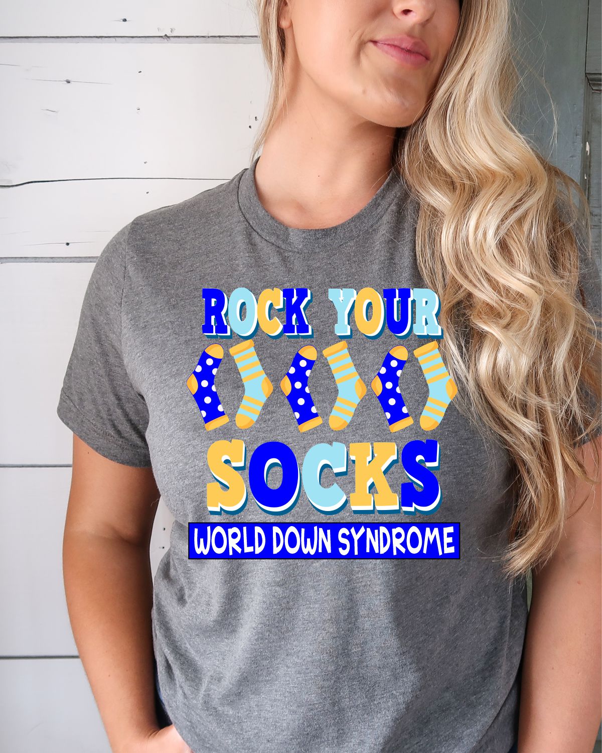 Rock Your Socks Down Syndrome Transfer Rustic Grace Heat Transfer Company