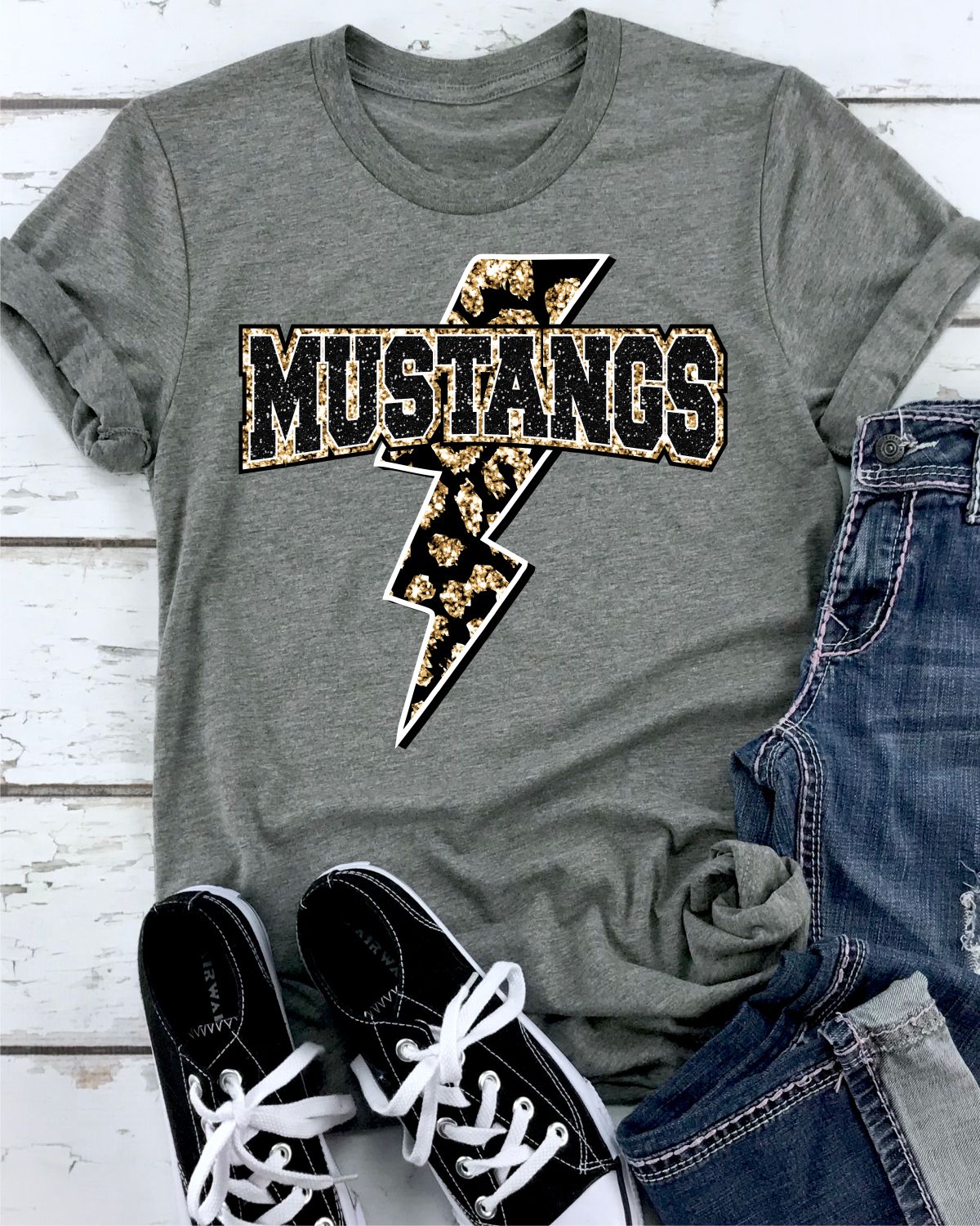 Rustic Grace Boutique Transfers Mustangs Bolt Leopard Transfer heat transfers vinyl transfers iron on transfers screenprint transfer sublimation transfer dtf transfers digital laser transfers white toner transfers heat press transfers