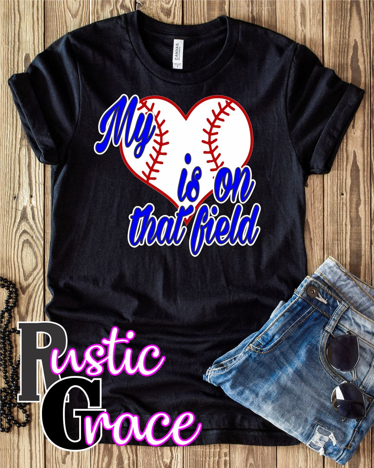 Rustic Grace Boutique Transfers My Heart is on that Field Baseball Transfer heat transfers vinyl transfers iron on transfers screenprint transfer sublimation transfer dtf transfers digital laser transfers white toner transfers heat press transfers