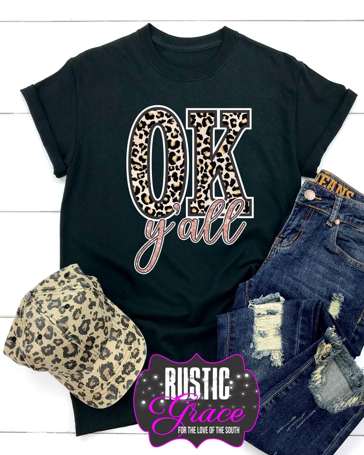 Rustic Grace Boutique Transfers OK y'all Transfer heat transfers vinyl transfers iron on transfers screenprint transfer sublimation transfer dtf transfers digital laser transfers white toner transfers heat press transfers