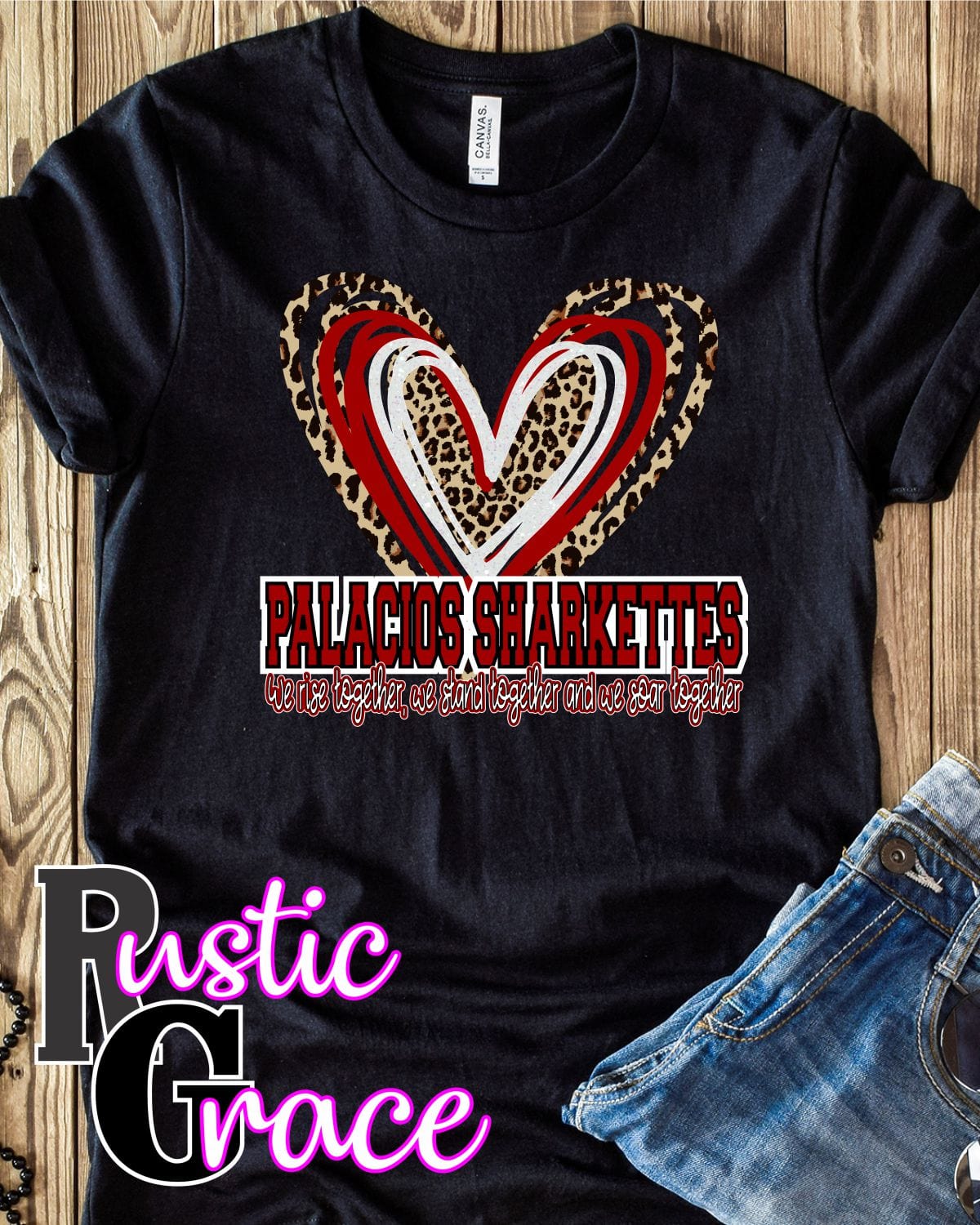 Rustic Grace Boutique Transfers Palacios Sharkettes Triple Heart Transfer heat transfers vinyl transfers iron on transfers screenprint transfer sublimation transfer dtf transfers digital laser transfers white toner transfers heat press transfers