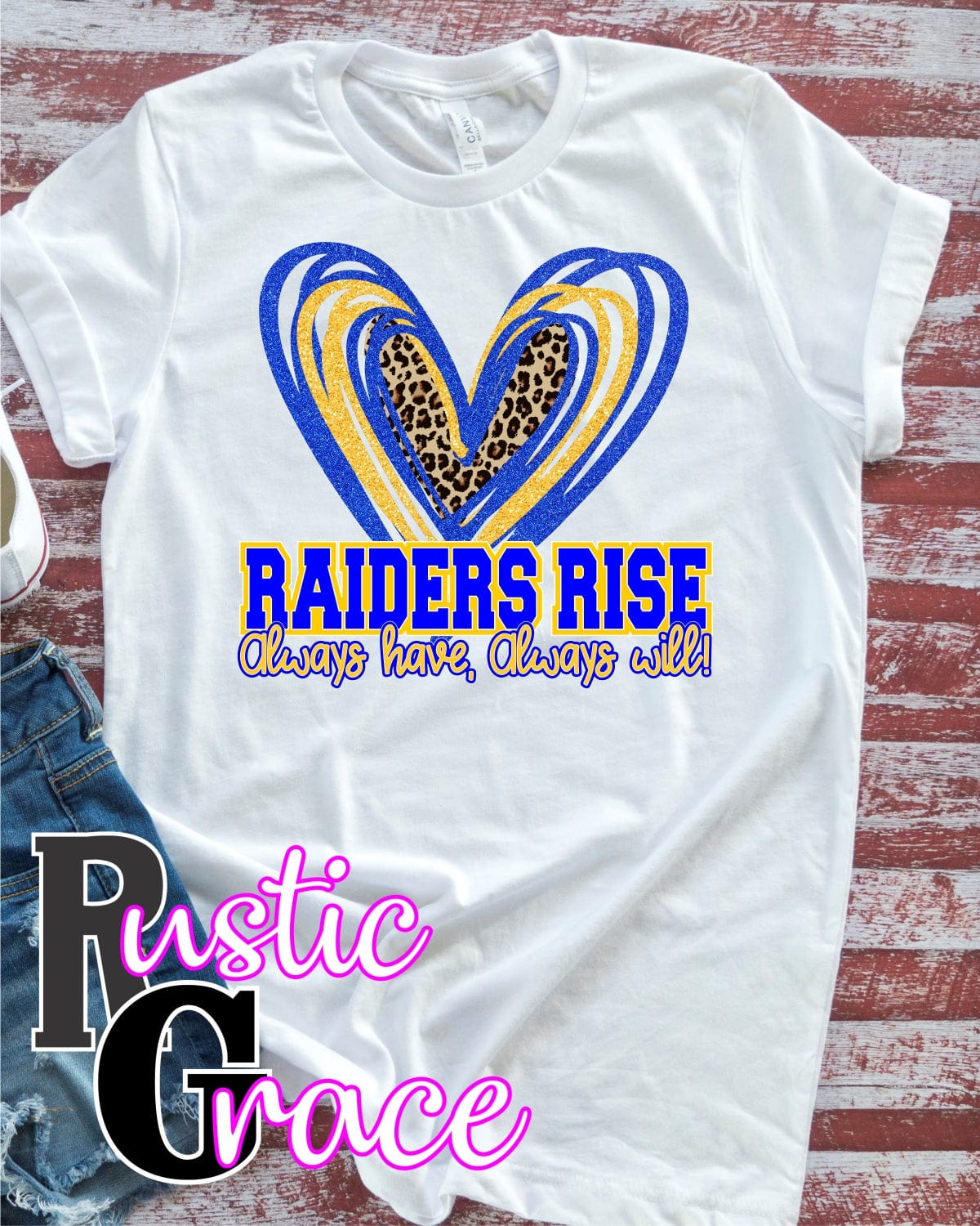 Rustic Grace Boutique Transfers Raiders Rise Heart Transfer heat transfers vinyl transfers iron on transfers screenprint transfer sublimation transfer dtf transfers digital laser transfers white toner transfers heat press transfers