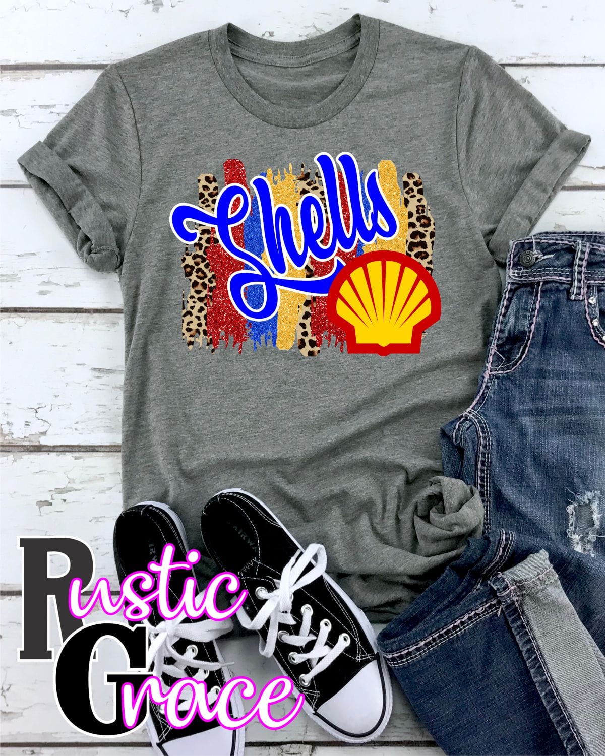 Rustic Grace Boutique Transfers Shells Swash Transfer heat transfers vinyl transfers iron on transfers screenprint transfer sublimation transfer dtf transfers digital laser transfers white toner transfers heat press transfers