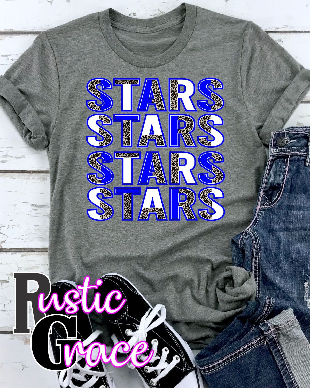 Rustic Grace Boutique Transfers Stars Repeating Split Lettering Transfer heat transfers vinyl transfers iron on transfers screenprint transfer sublimation transfer dtf transfers digital laser transfers white toner transfers heat press transfers