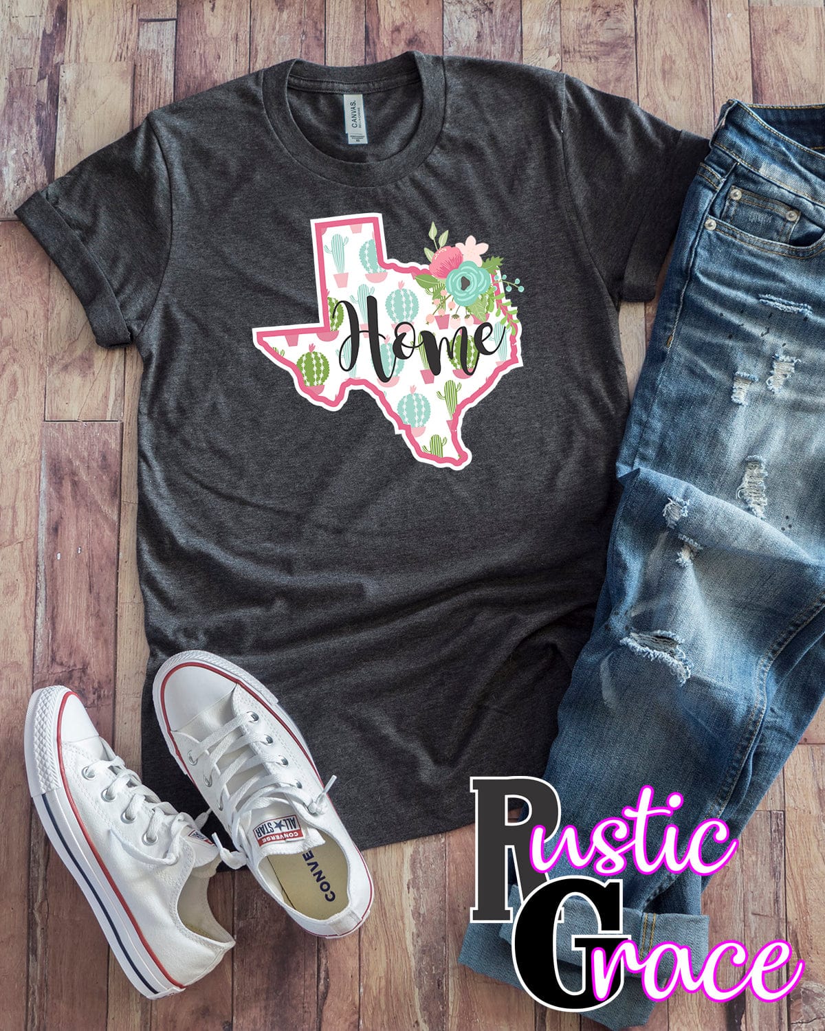 Rustic Grace Boutique Transfers Texas Home Cactus Transfer heat transfers vinyl transfers iron on transfers screenprint transfer sublimation transfer dtf transfers digital laser transfers white toner transfers heat press transfers