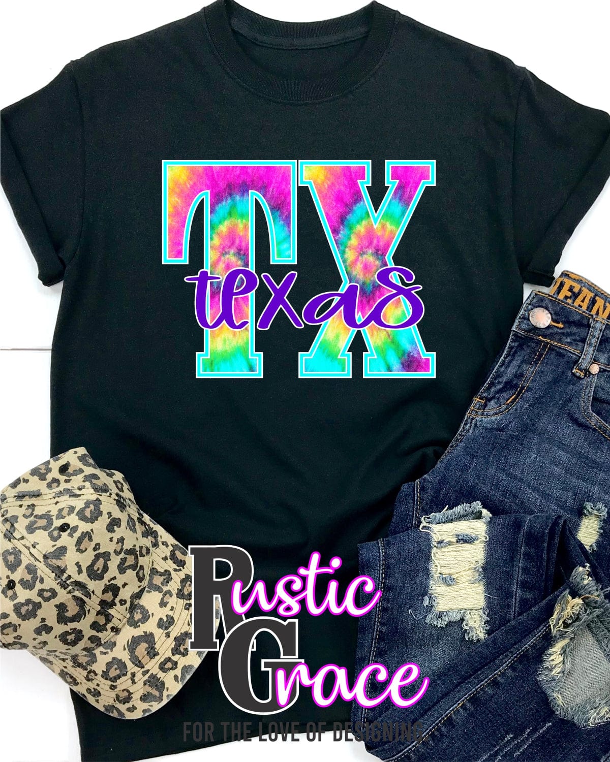 Rustic Grace Boutique Transfers Tie Dye State Transfer heat transfers vinyl transfers iron on transfers screenprint transfer sublimation transfer dtf transfers digital laser transfers white toner transfers heat press transfers