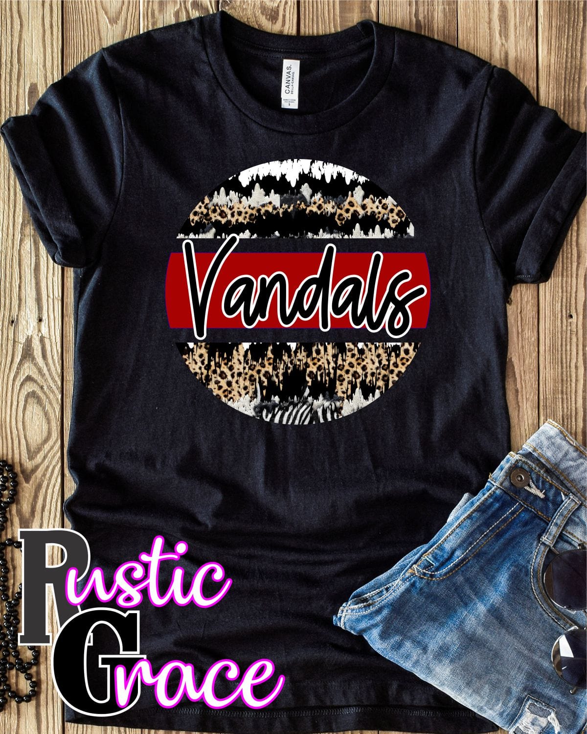 Rustic Grace Boutique Transfers Vandals Leopard Grunge Circle Transfer heat transfers vinyl transfers iron on transfers screenprint transfer sublimation transfer dtf transfers digital laser transfers white toner transfers heat press transfers