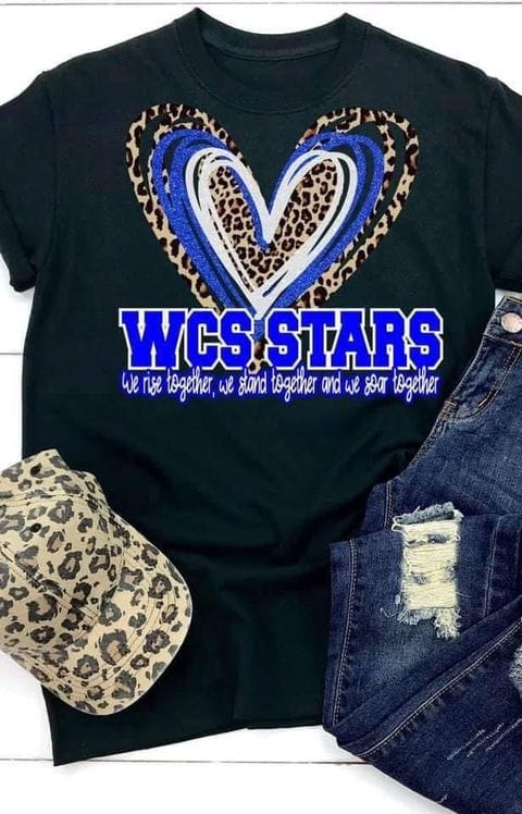 Rustic Grace Boutique Transfers WCS Stars Triple Heart Transfer heat transfers vinyl transfers iron on transfers screenprint transfer sublimation transfer dtf transfers digital laser transfers white toner transfers heat press transfers