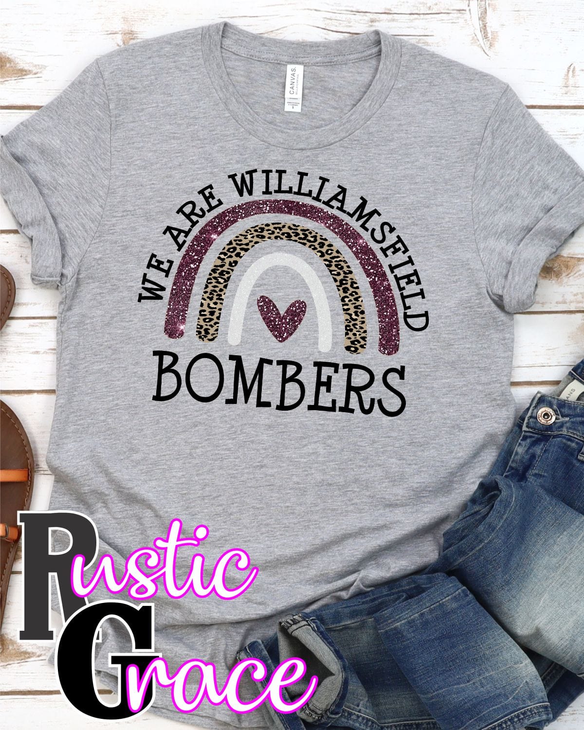 Rustic Grace Boutique Transfers We are Williamsfield Bombers Transfer heat transfers vinyl transfers iron on transfers screenprint transfer sublimation transfer dtf transfers digital laser transfers white toner transfers heat press transfers