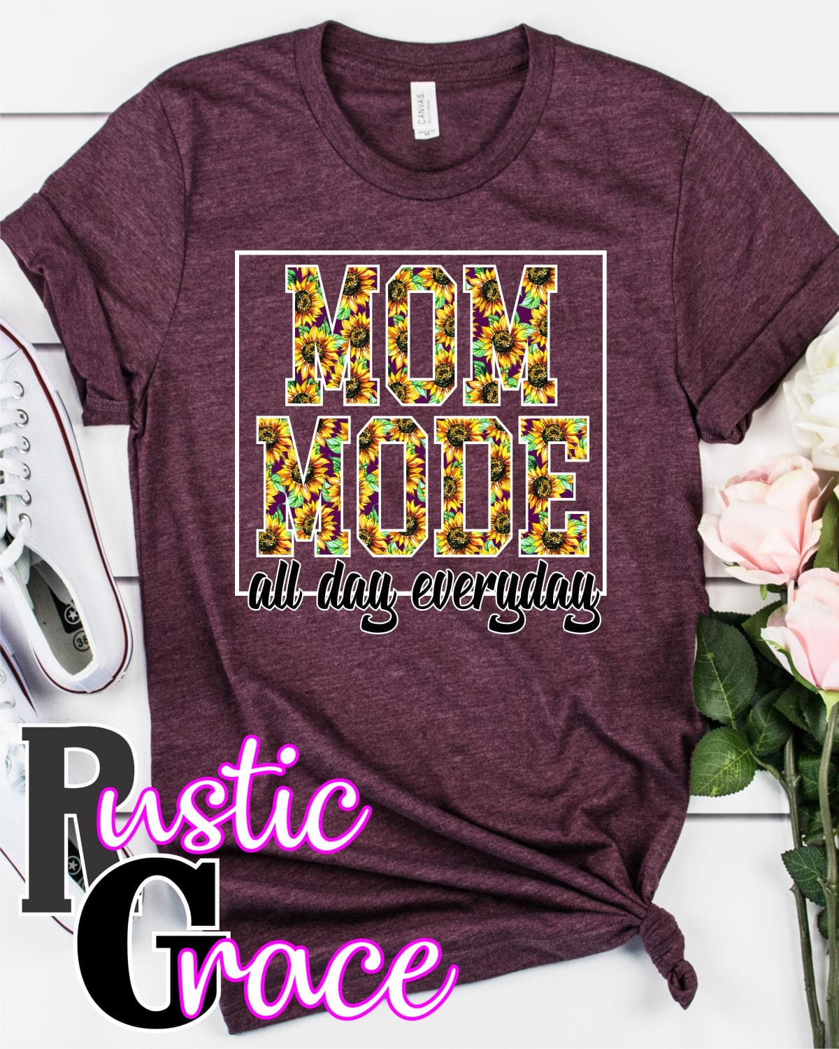 Rustic Grace Transfers Mom Mode Transfer heat transfers vinyl transfers iron on transfers screenprint transfer sublimation transfer dtf transfers digital laser transfers white toner transfers heat press transfers