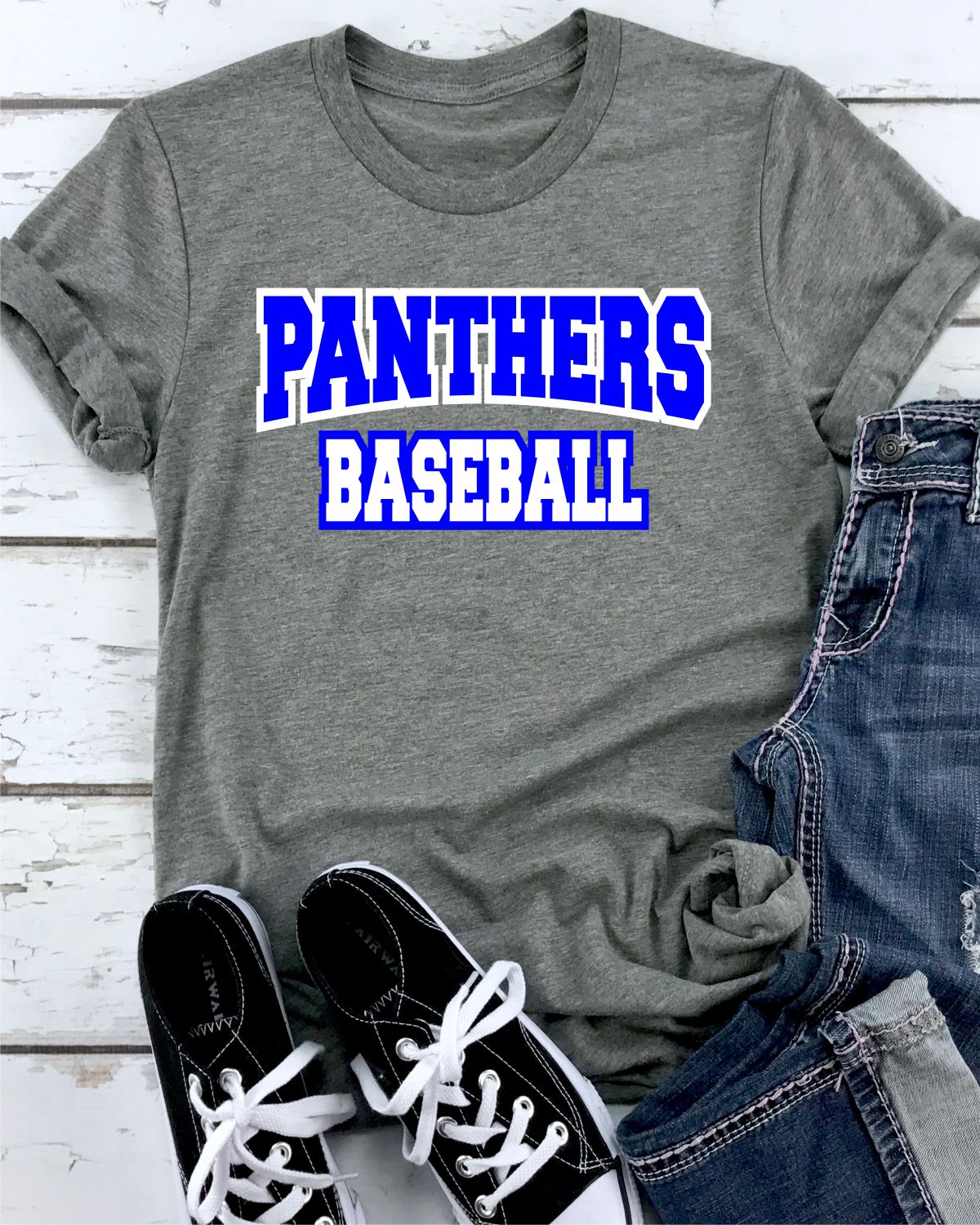 Rustic Grace Transfers Panthers Baseball Arched Words Transfer heat transfers vinyl transfers iron on transfers screenprint transfer sublimation transfer dtf transfers digital laser transfers white toner transfers heat press transfers