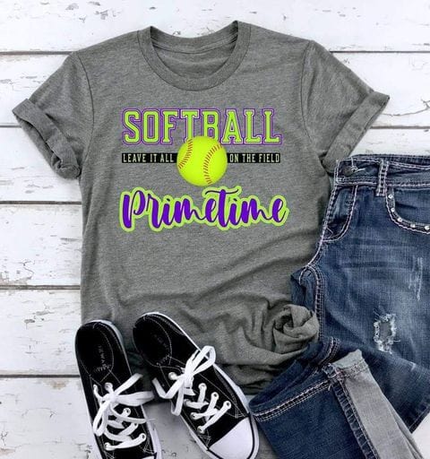 Rustic Grace Transfers Primetime Softball Leave it on the Field Transfer heat transfers vinyl transfers iron on transfers screenprint transfer sublimation transfer dtf transfers digital laser transfers white toner transfers heat press transfers