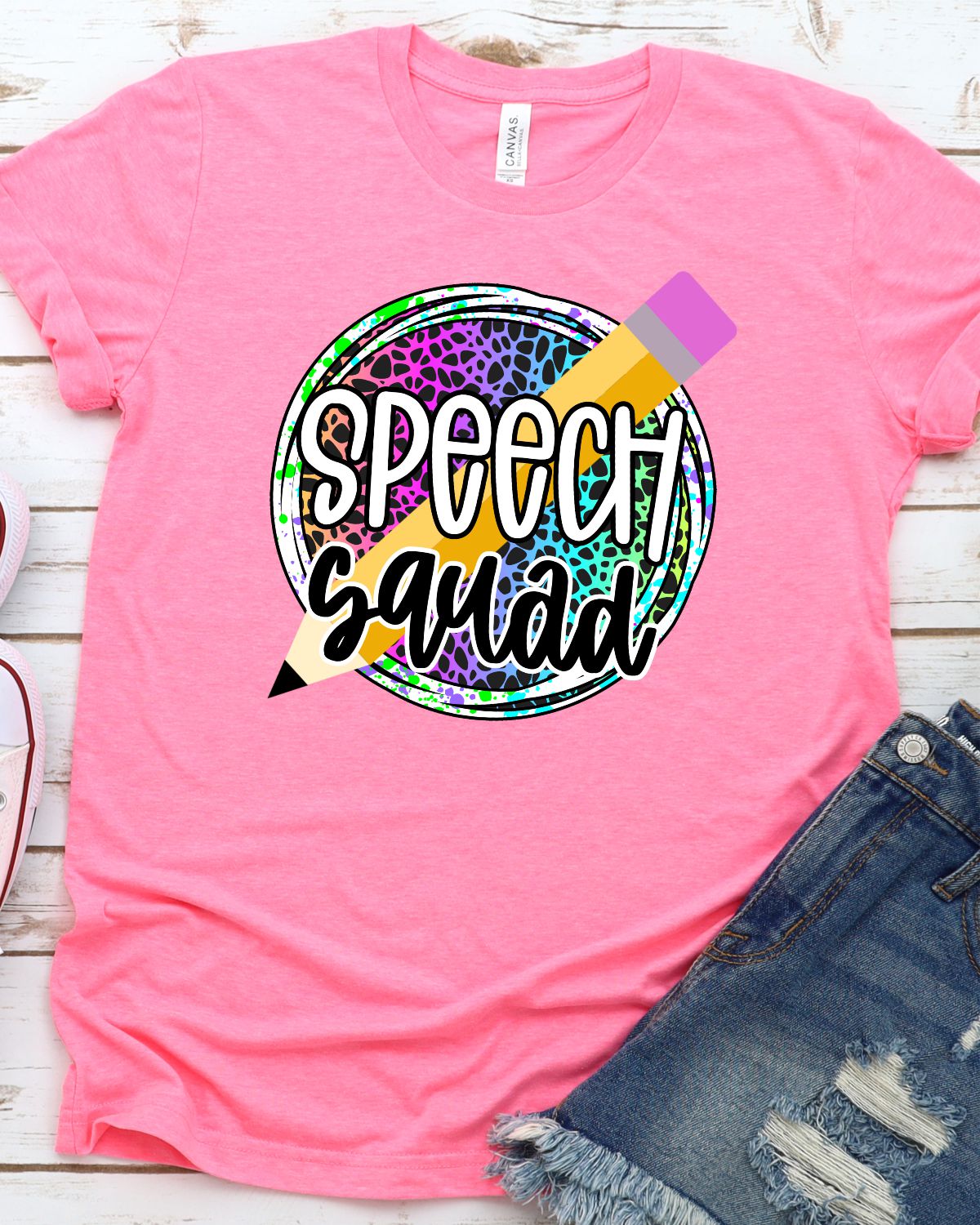 Speech Squad Leopard Circle Transfer