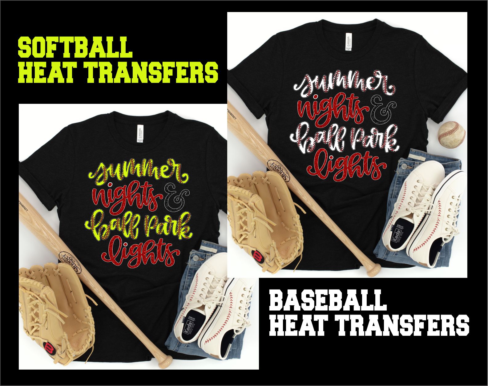 Summer Nights & Ball Park Lights Transfer