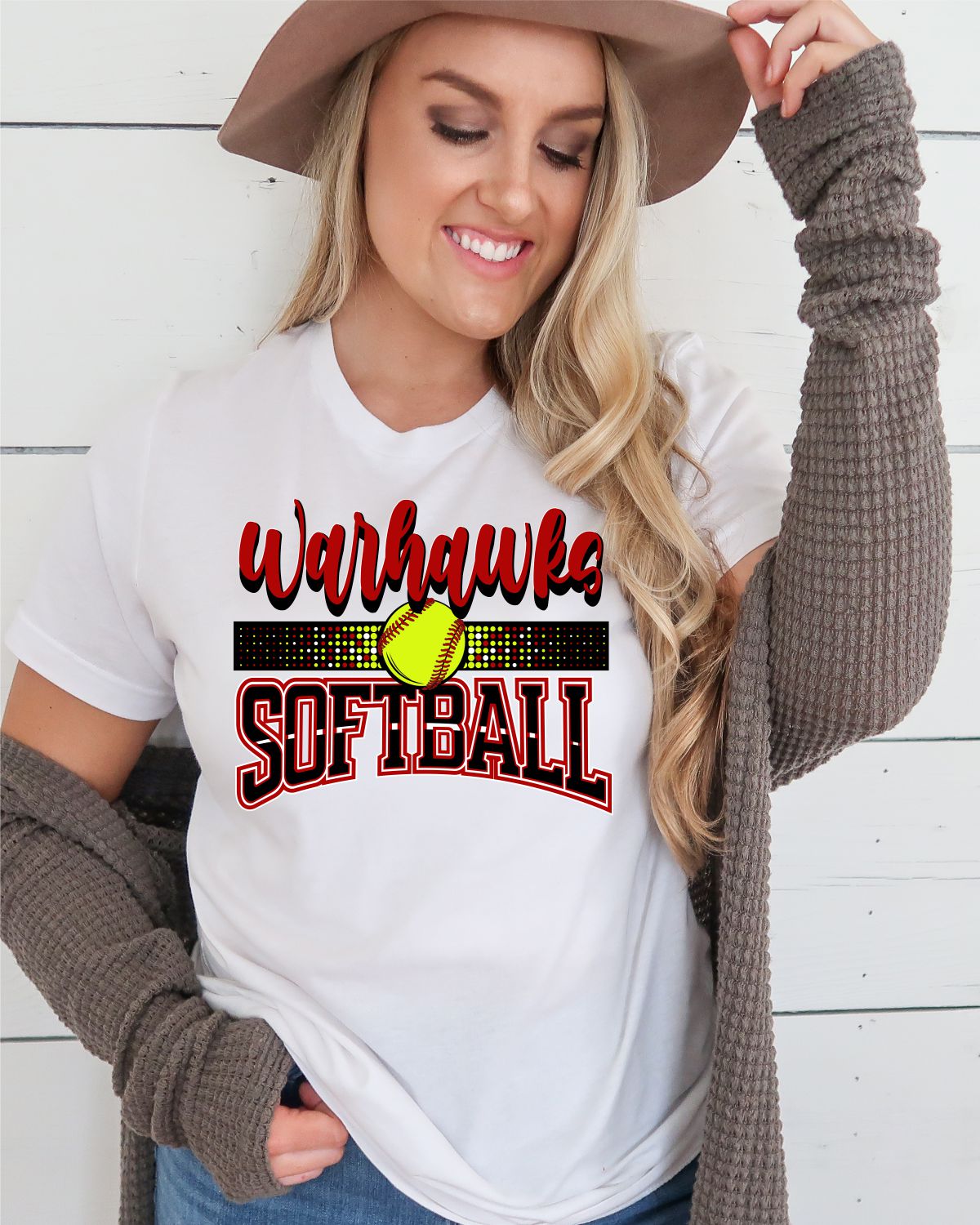 Warhawks Softball with Dots Transfer – Rustic Grace Heat Transfer Company