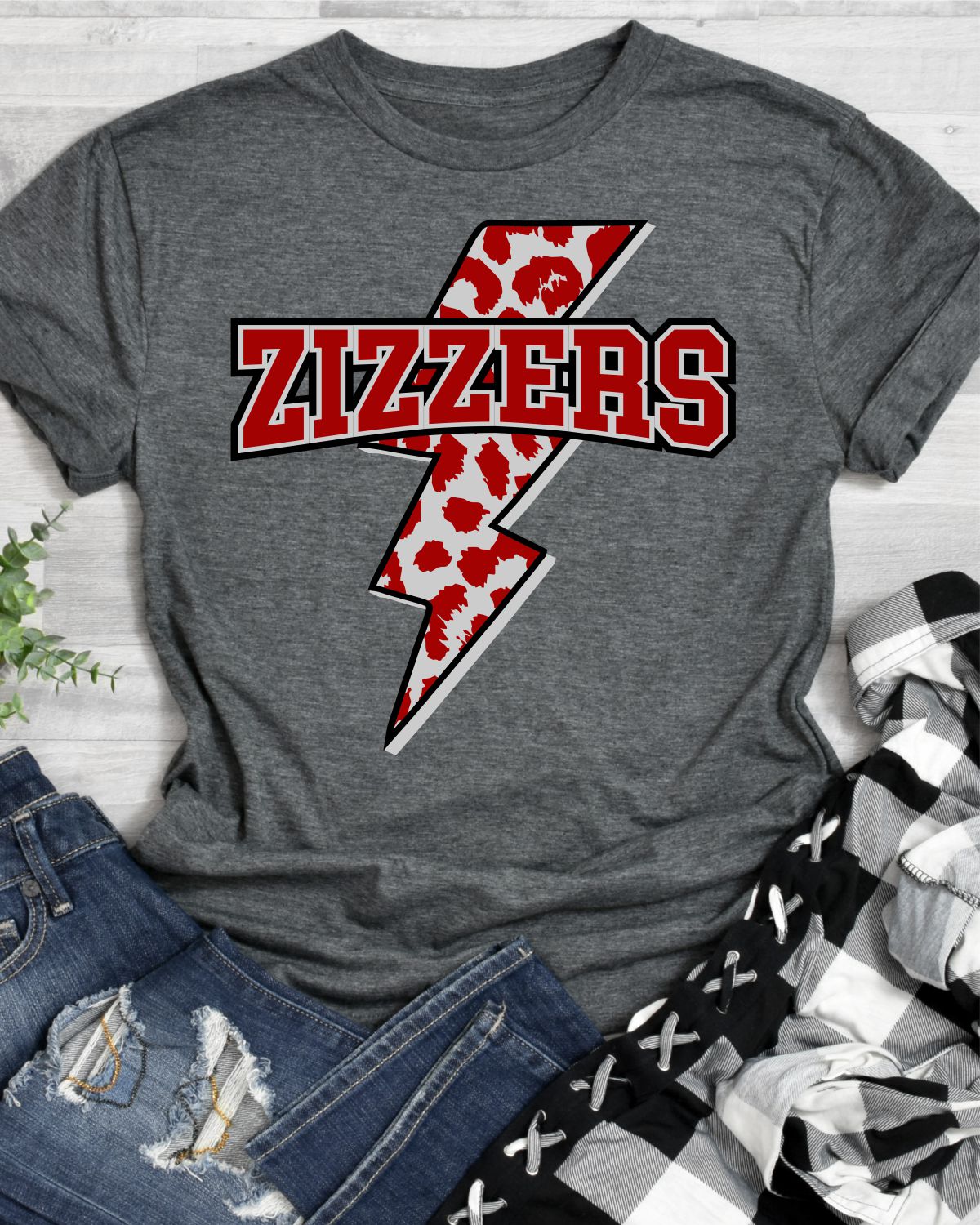 Zizzers Lightning Bolt DTF Transfer